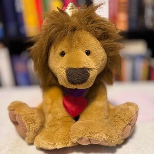 Lion heart stuffed animal.